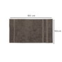 Mijölnir Toalla de Manos London Hand - Marrón 50x90 cm 60% Algodón 40% Bambú
